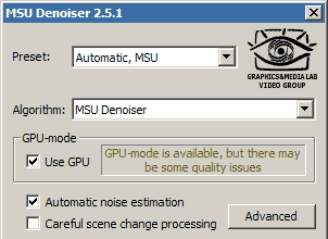 Filter parameters dialog box