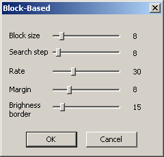 Block-based advanced dialog box