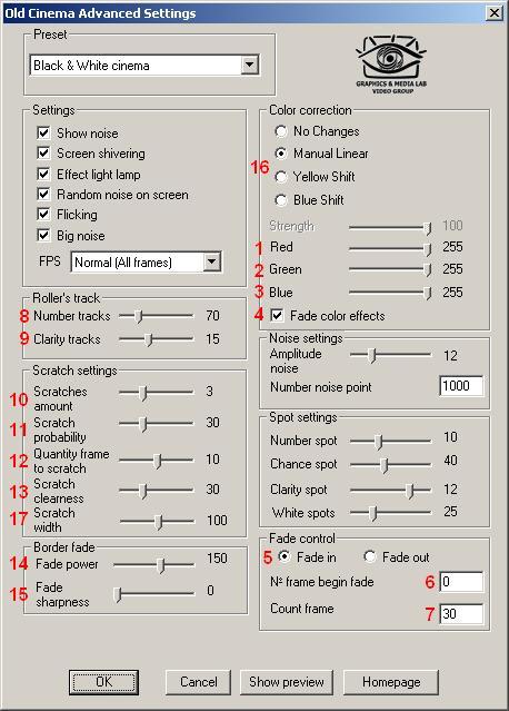 Parameters filter